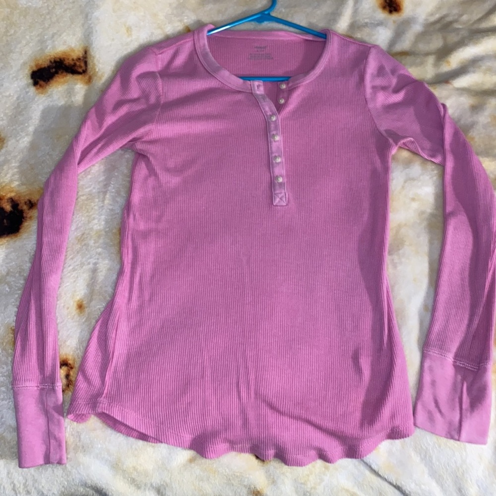 Aerie pink long sleeve